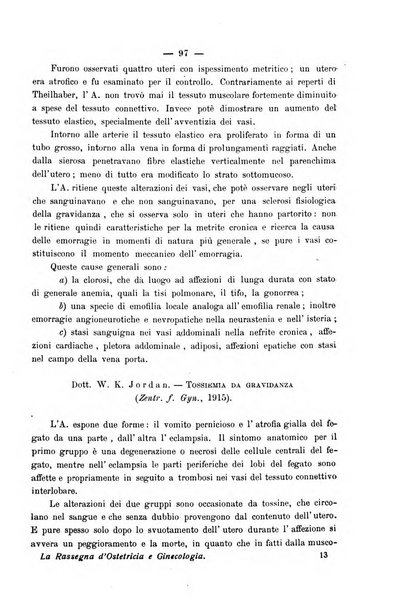 La rassegna d'ostetricia e ginecologia