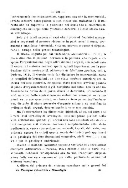 La rassegna d'ostetricia e ginecologia