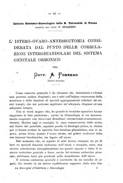 La rassegna d'ostetricia e ginecologia