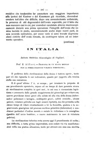 La rassegna d'ostetricia e ginecologia