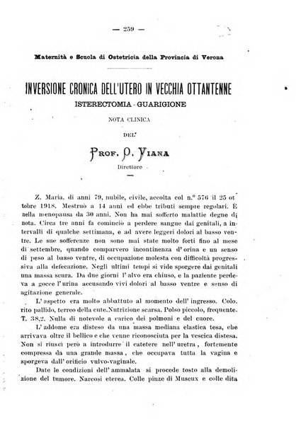 La rassegna d'ostetricia e ginecologia