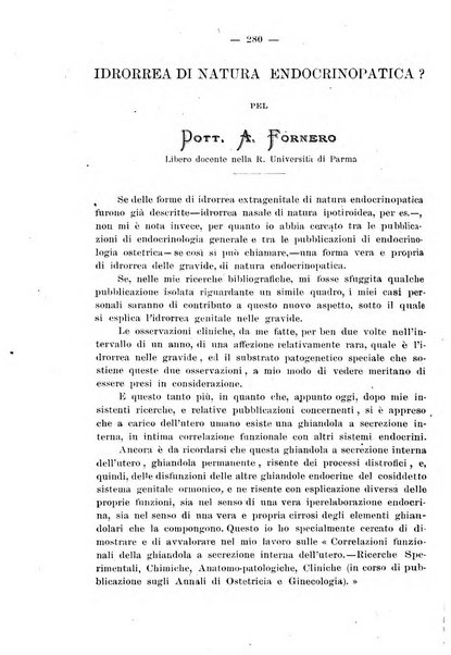 La rassegna d'ostetricia e ginecologia