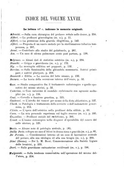 La rassegna d'ostetricia e ginecologia