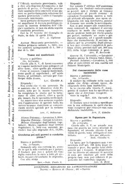 La rassegna d'ostetricia e ginecologia