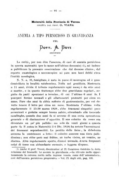 La rassegna d'ostetricia e ginecologia