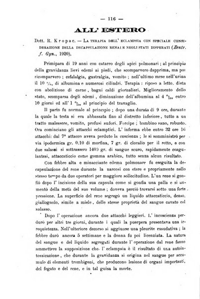 La rassegna d'ostetricia e ginecologia