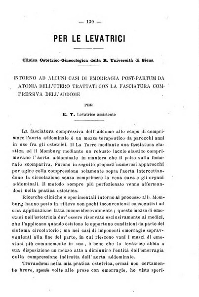 La rassegna d'ostetricia e ginecologia