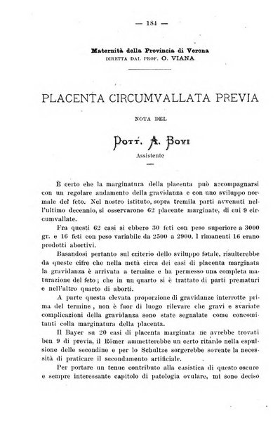 La rassegna d'ostetricia e ginecologia