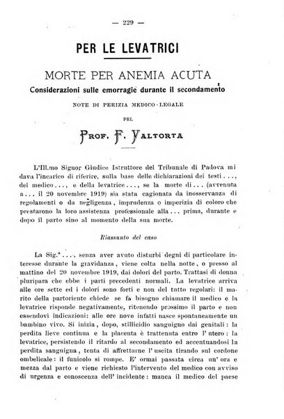 La rassegna d'ostetricia e ginecologia