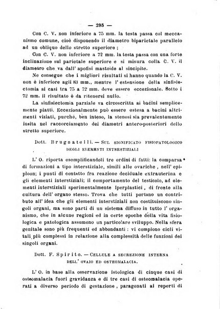 La rassegna d'ostetricia e ginecologia