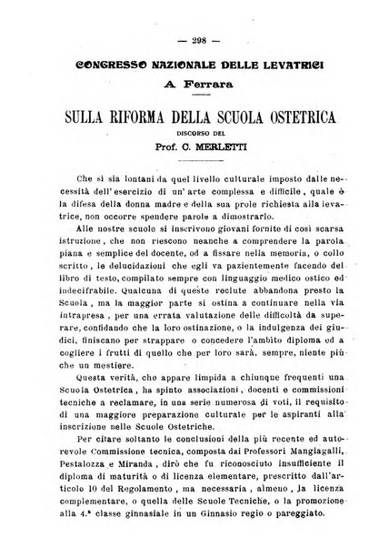 La rassegna d'ostetricia e ginecologia