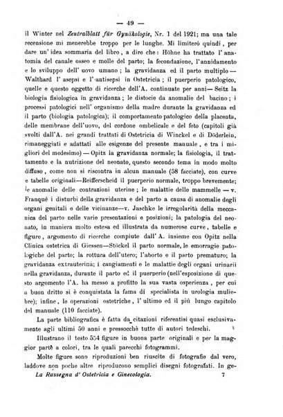 La rassegna d'ostetricia e ginecologia