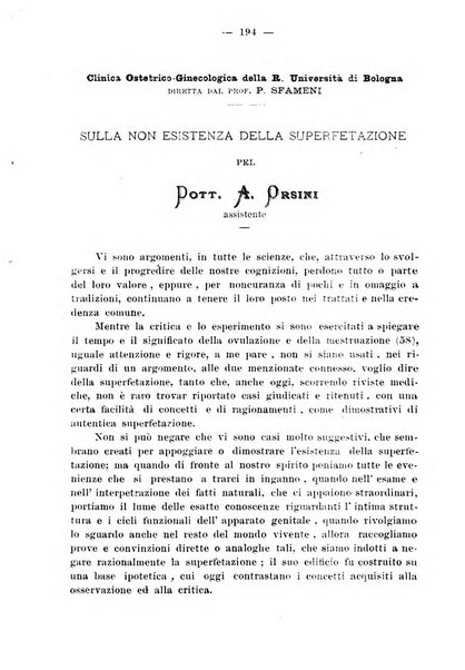 La rassegna d'ostetricia e ginecologia