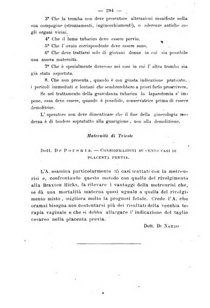 La rassegna d'ostetricia e ginecologia