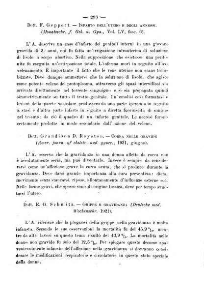 La rassegna d'ostetricia e ginecologia