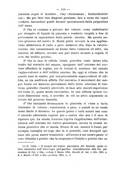 La rassegna d'ostetricia e ginecologia