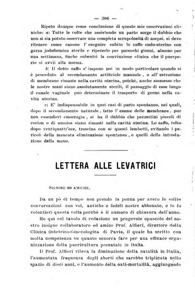 La rassegna d'ostetricia e ginecologia