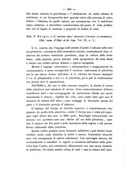 La rassegna d'ostetricia e ginecologia