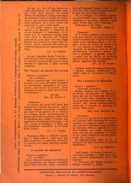 La rassegna d'ostetricia e ginecologia