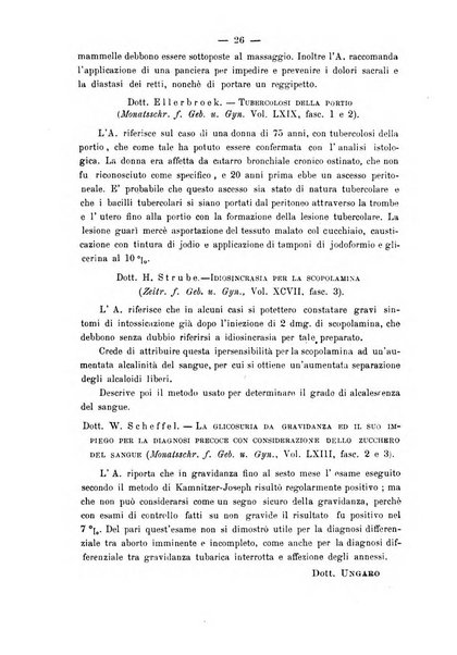 La rassegna d'ostetricia e ginecologia