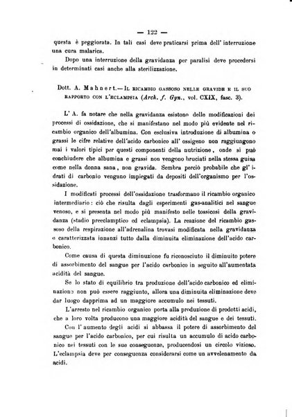 La rassegna d'ostetricia e ginecologia