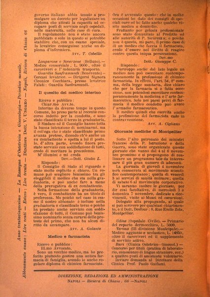 La rassegna d'ostetricia e ginecologia