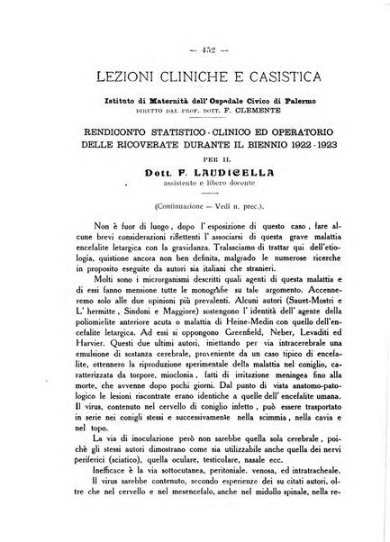 La rassegna d'ostetricia e ginecologia