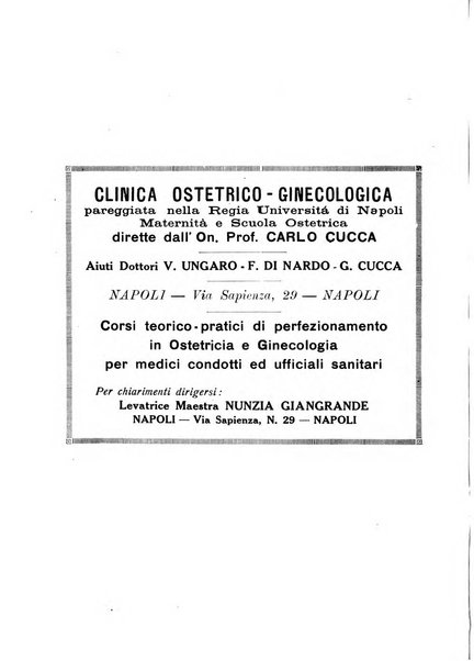 La rassegna d'ostetricia e ginecologia