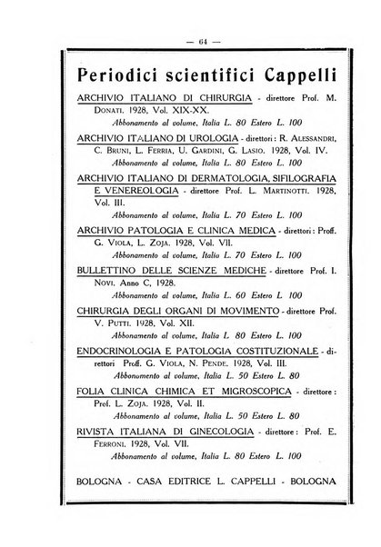 La rassegna d'ostetricia e ginecologia