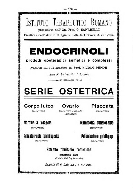 La rassegna d'ostetricia e ginecologia