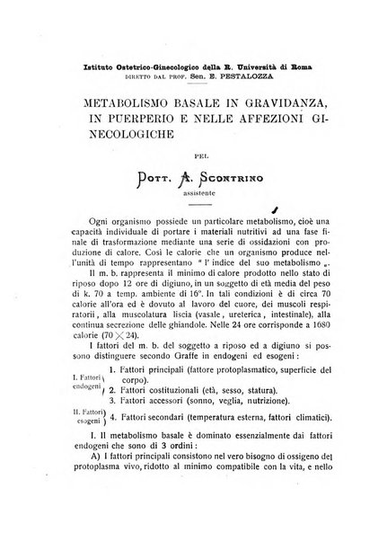 La rassegna d'ostetricia e ginecologia