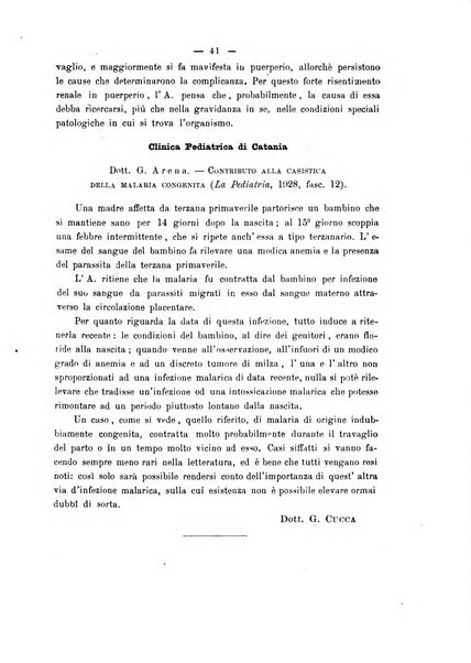 La rassegna d'ostetricia e ginecologia