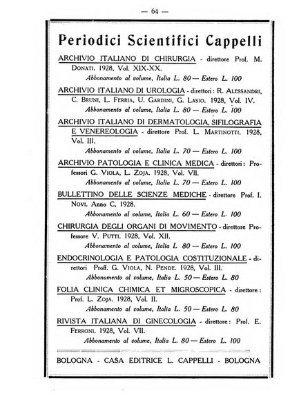 La rassegna d'ostetricia e ginecologia