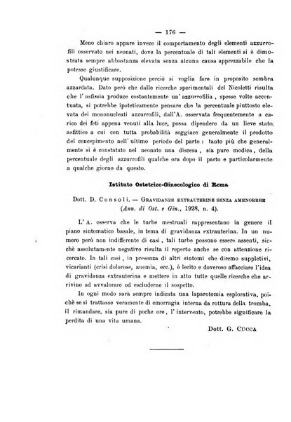 La rassegna d'ostetricia e ginecologia