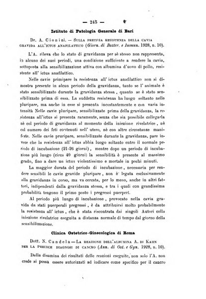 La rassegna d'ostetricia e ginecologia