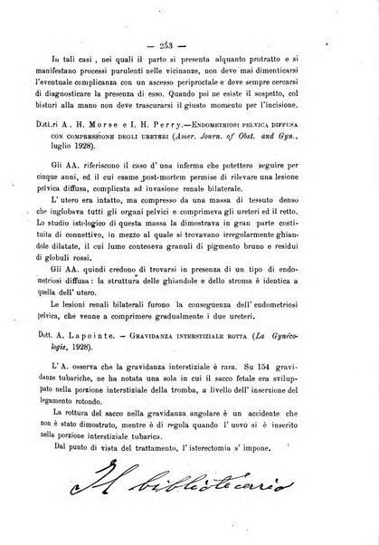 La rassegna d'ostetricia e ginecologia