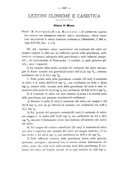 La rassegna d'ostetricia e ginecologia