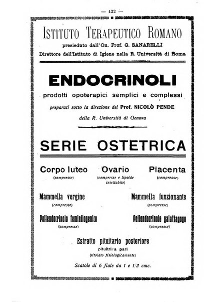 La rassegna d'ostetricia e ginecologia