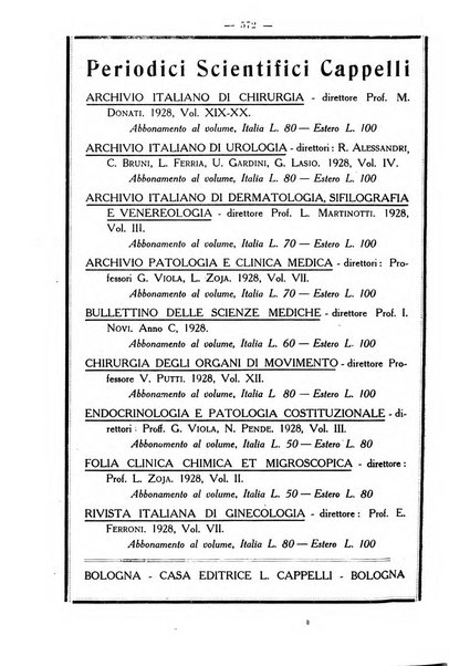 La rassegna d'ostetricia e ginecologia