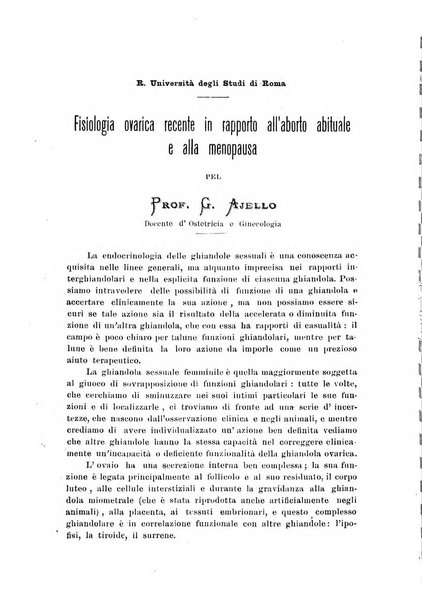 La rassegna d'ostetricia e ginecologia