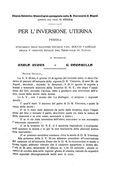 La rassegna d'ostetricia e ginecologia