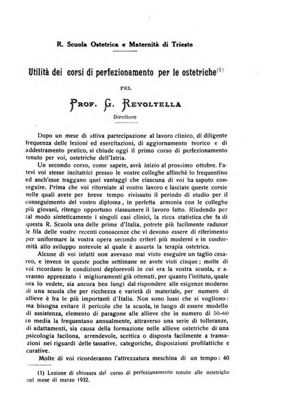 La rassegna d'ostetricia e ginecologia