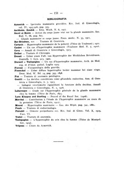 La rassegna d'ostetricia e ginecologia