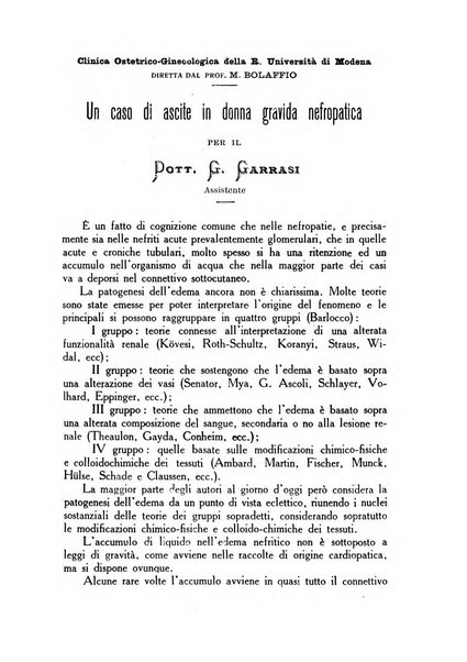 La rassegna d'ostetricia e ginecologia