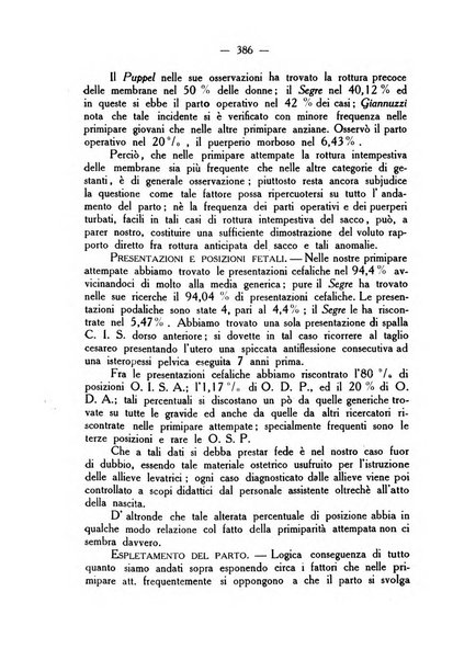 La rassegna d'ostetricia e ginecologia