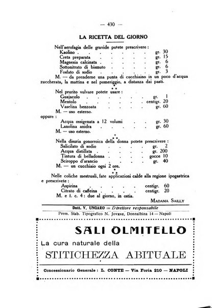 La rassegna d'ostetricia e ginecologia