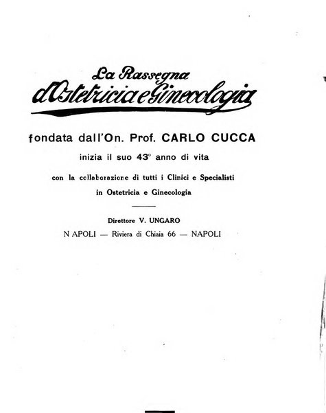 La rassegna d'ostetricia e ginecologia