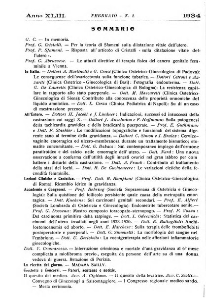 La rassegna d'ostetricia e ginecologia