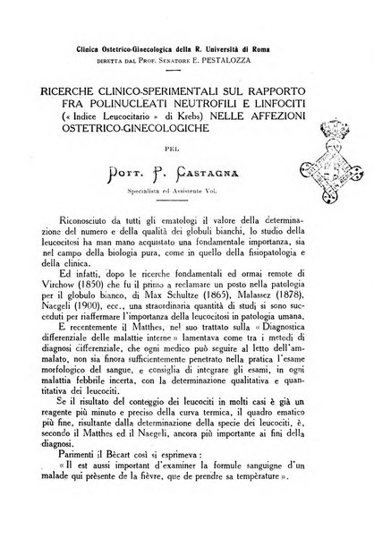 La rassegna d'ostetricia e ginecologia