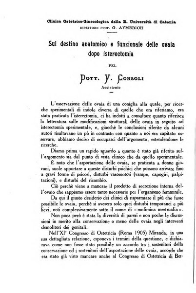 La rassegna d'ostetricia e ginecologia